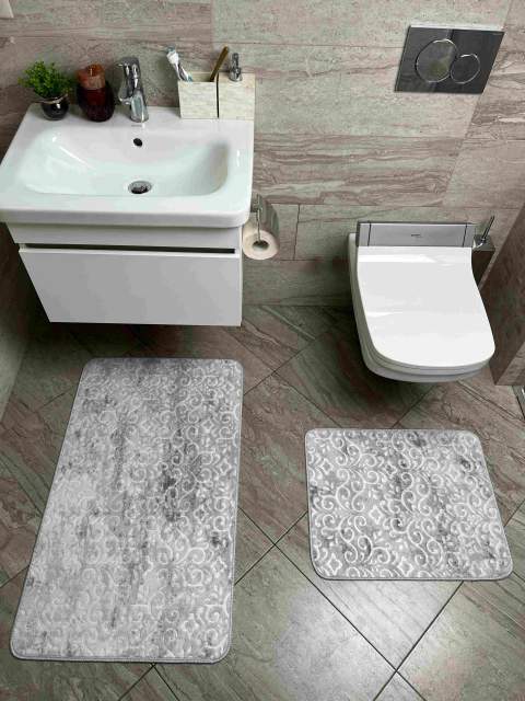 Набор ковриков Smart Gold_N Дизайн ATHENA GRİ Цвет