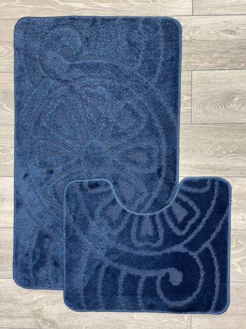 Набор ковриков Mono 2pc ST Дизайн 5512 Цвет NAVY BLUE