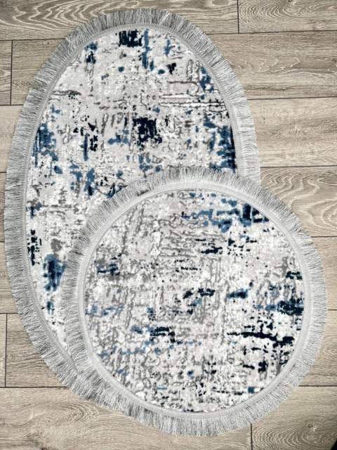 Набор ковриков Smart_Ov Дизайн 241 Цвет Серо-Синий