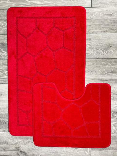 Набор ковриков Mono 2pc ECO Дизайн 7121 Цвет RED