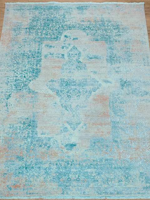 Ковры дизайн 3041B цвет CREAM / JADE_TURQUOISE