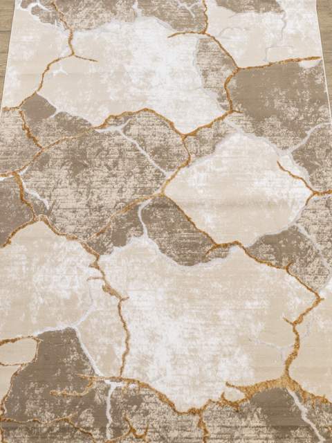 Ковры дизайн 10455A цвет BEIGE / GOLD