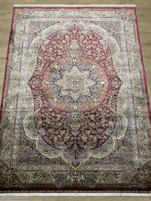 Ковры дизайн 2004K цвет BORDO / CREAM