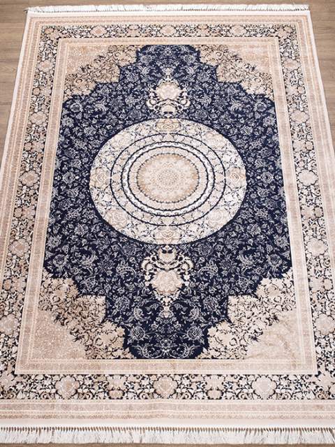 Ковры дизайн 1302A цвет LACIVERT / L_BEIGE