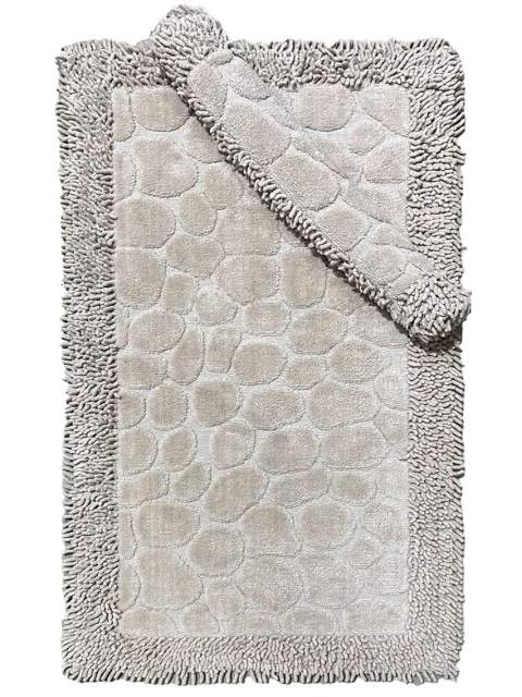 Набор ковриков Makarna stone Дизайн  Цвет Бежевый