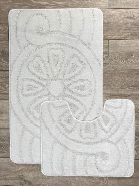 Набор ковриков Mono 2pc ST Дизайн 1014 Цвет WHITE