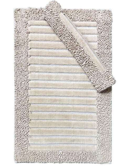 Набор ковриков MAKARNA CIZGILI Дизайн  Цвет Капучино