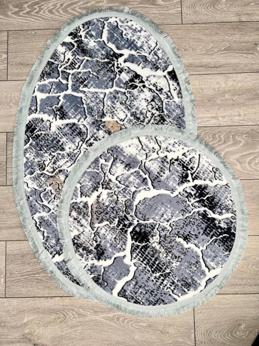 Набор ковриков Smart_Ov Дизайн 128 Цвет Серый