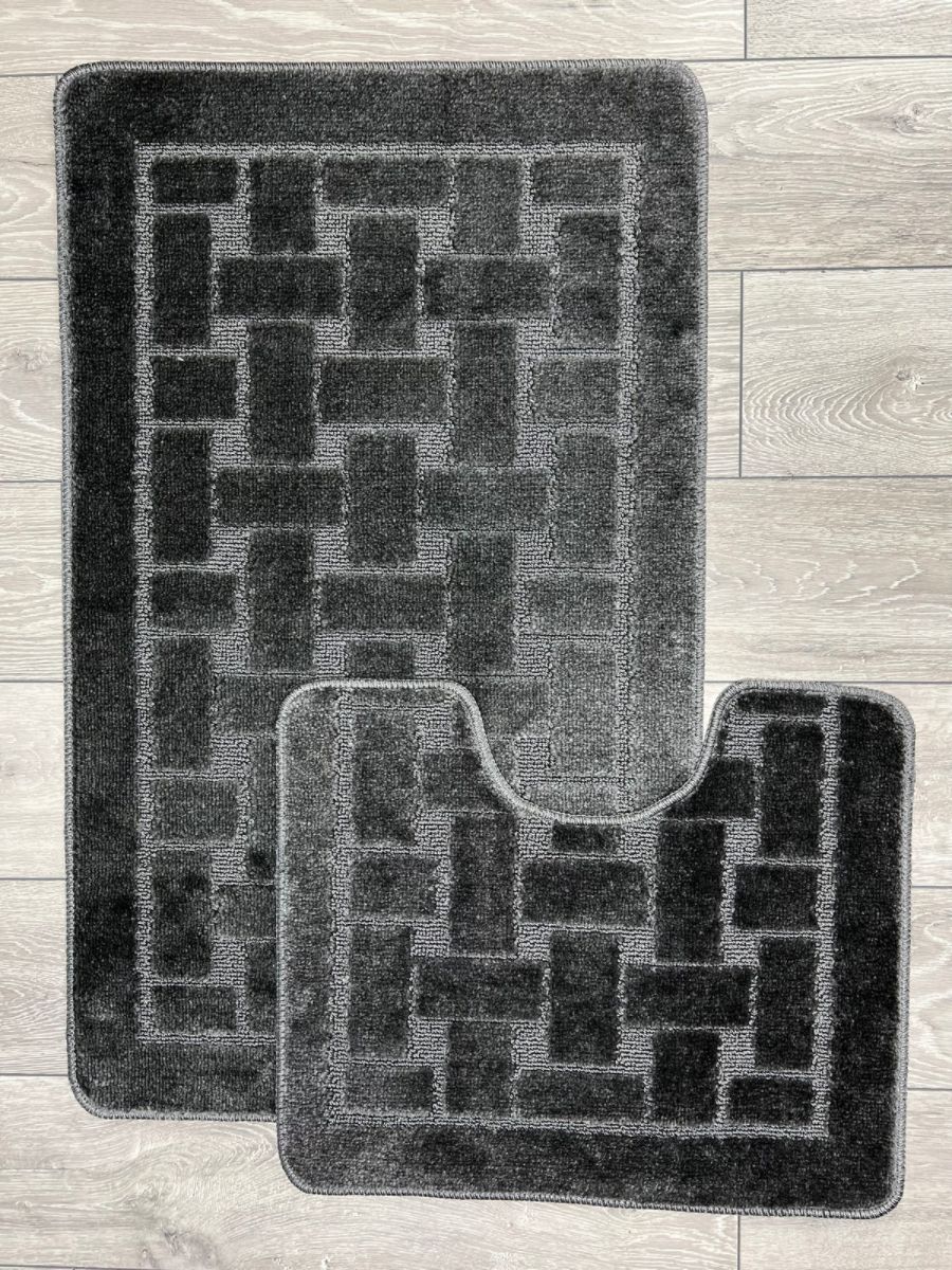Набор ковриков Mono 2pc ECO Дизайн 6203 Цвет ANTHRACITE