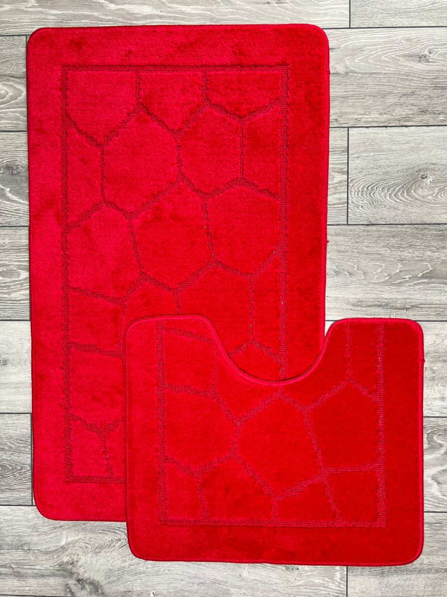 Набор ковриков Mono 2pc ECO Дизайн 7121 Цвет RED