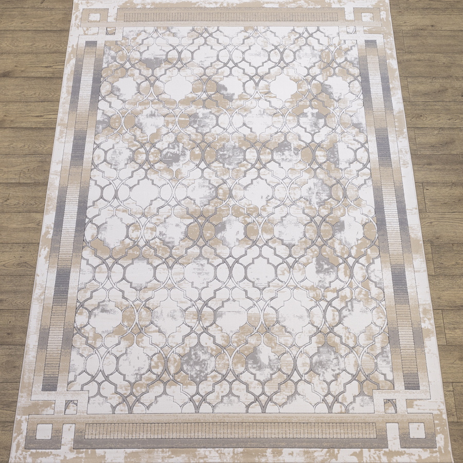 Ковры дизайн 10687A цвет BEIGE / BEIGE