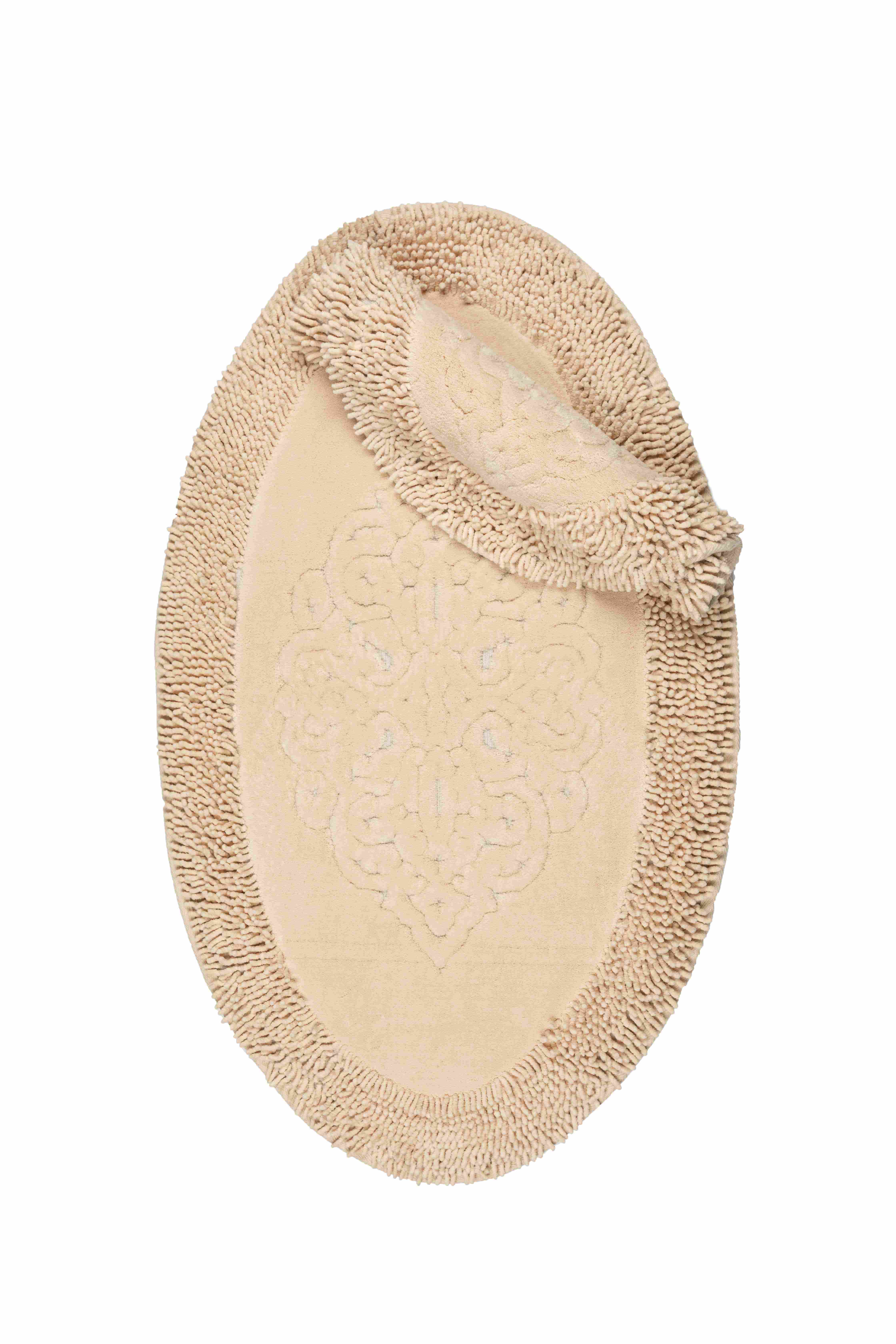 Набор ковриков Makarna Osmanli Oval Дизайн Цвет CAPPUCINO