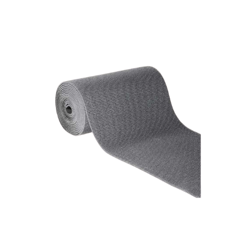 Дорожка Щетинистая Дизайн 128 Цвет Серый Металлик