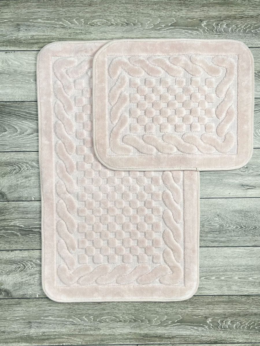 Набор ковриков Cotton Erguvan Дизайн Цвет Розовый