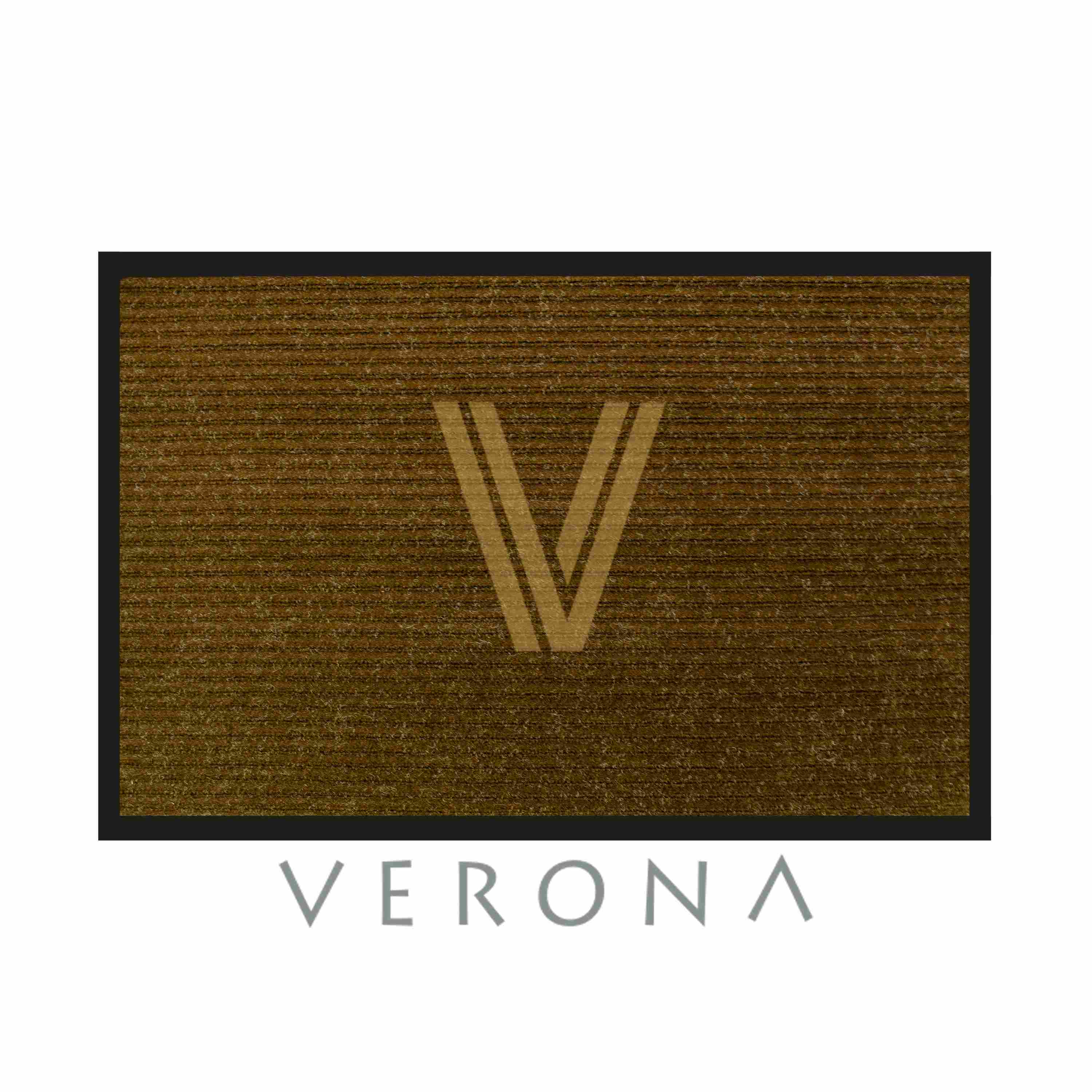 Коврик 2-х Полоска Дизайн 01 Цвет Коричневый