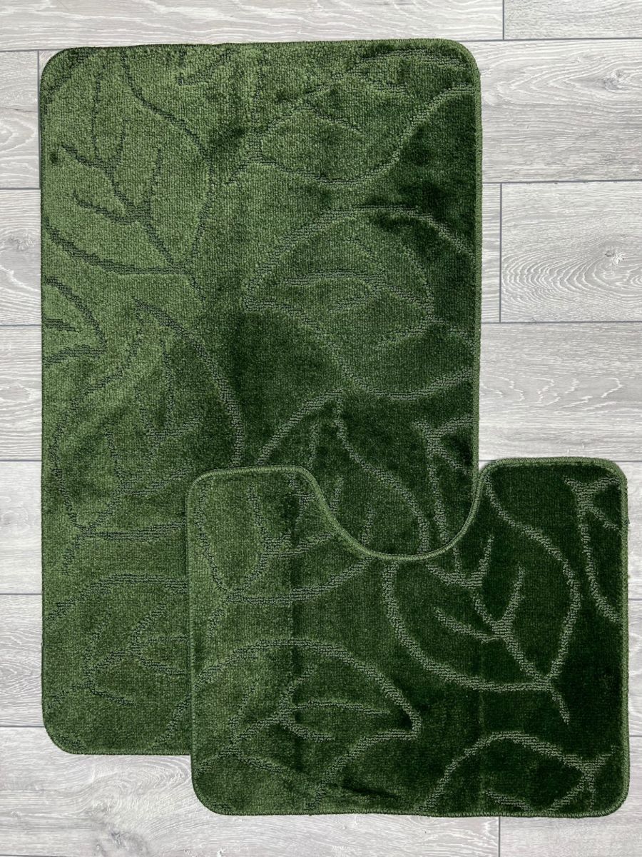 Набор ковриков Mono 2pc ST Дизайн 4206 Цвет DARK GREEN