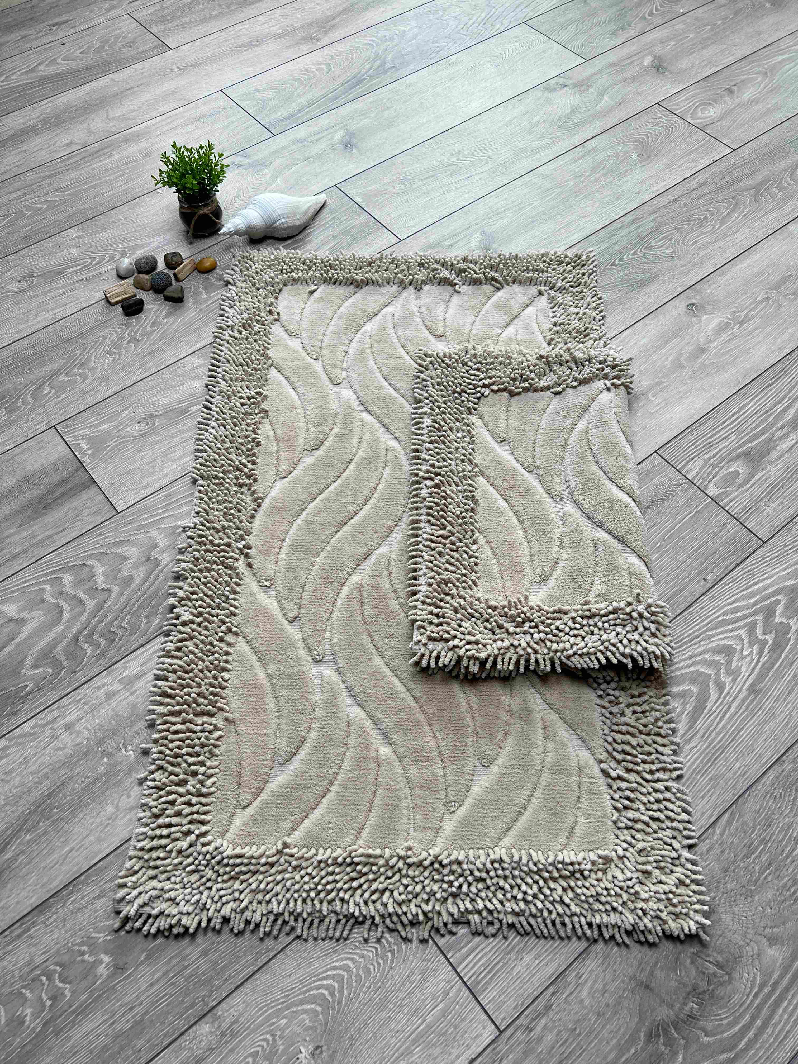 Набор ковриков Makarna Kilic Дизайн Цвет BEJ